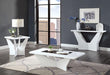 DUBENDORF End Table, White - Visions in Furniture (La Mirada, CA)