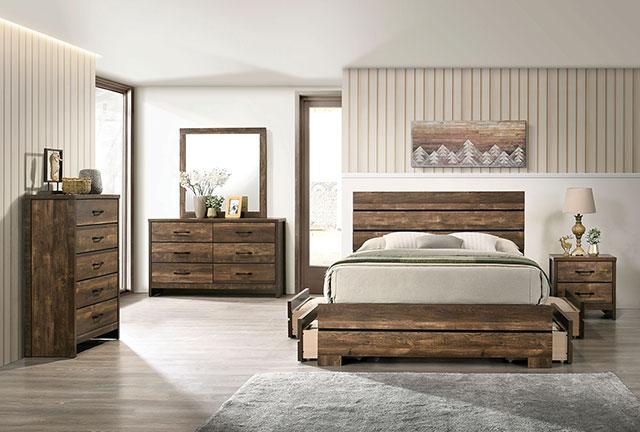 DUCKWORTH Mirror, Light Walnut - Visions in Furniture (La Mirada, CA)