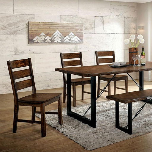 Dulce Walnut/Black Dining Table - Visions in Furniture (La Mirada, CA)