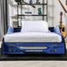DUSTRACK Twin Bed, Blue & Red - Visions in Furniture (La Mirada, CA)