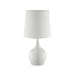 Edie White 23.5"H Glossy White Table Lamp - Visions in Furniture (La Mirada, CA)