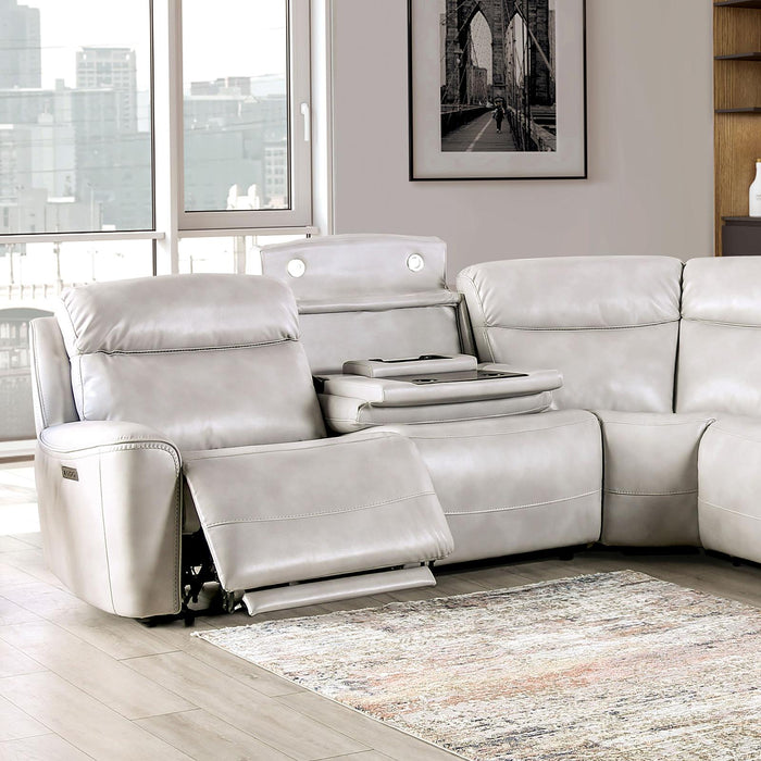 EDMONDUS Power Sectional, Light Taupe - Visions in Furniture (La Mirada, CA)