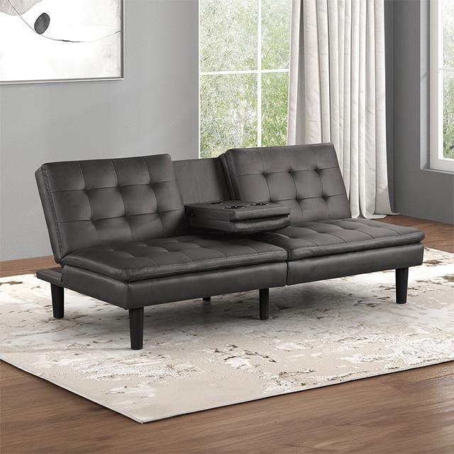 Eidsberg Futon Sofa Bed Orange, Grey, Brown, & Black - Visions in Furniture (La Mirada, CA)