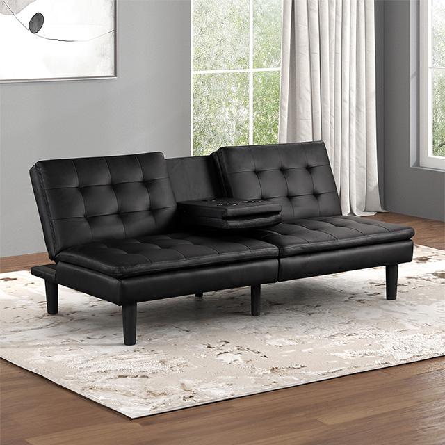 Eidsberg Futon Sofa Bed Orange, Grey, Brown, & Black - Visions in Furniture (La Mirada, CA)