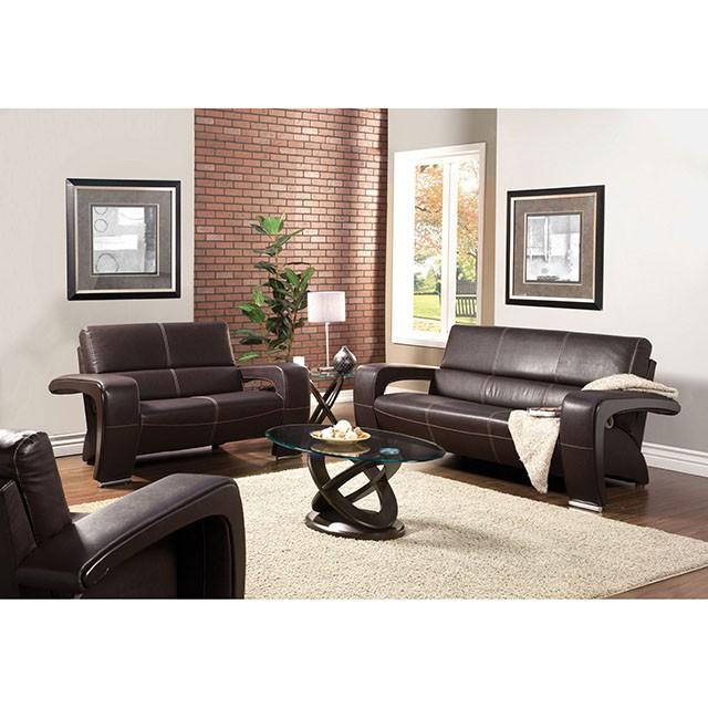 Atwood II Dark Walnut Coffee Table - Visions in Furniture (La Mirada, CA)