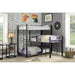Aubrey Sand Black Twin Triple Decker Bed - Visions in Furniture (La Mirada, CA)