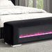 Elnath Bench w/ Visual Crystal Fireplace - Visions in Furniture (La Mirada, CA)