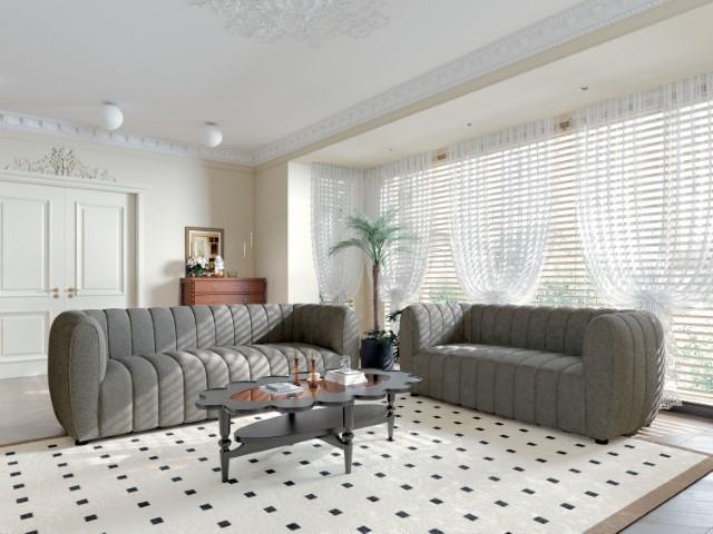 AVERSA Chair, Black, Gray, & White - Visions in Furniture (La Mirada, CA)