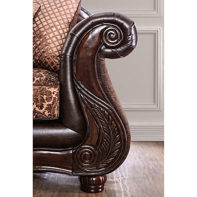 ELPIS Brown/Espresso Sofa - Visions in Furniture (La Mirada, CA)