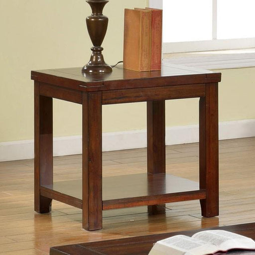 ESTELL Dark Cherry End Table, Cherry - Visions in Furniture (La Mirada, CA)