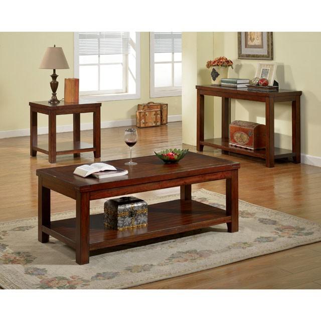 ESTELL Dark Cherry End Table, Cherry - Visions in Furniture (La Mirada, CA)