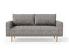 ELVERUM Loveseat, Charcoal Gray - Visions in Furniture (La Mirada, CA)