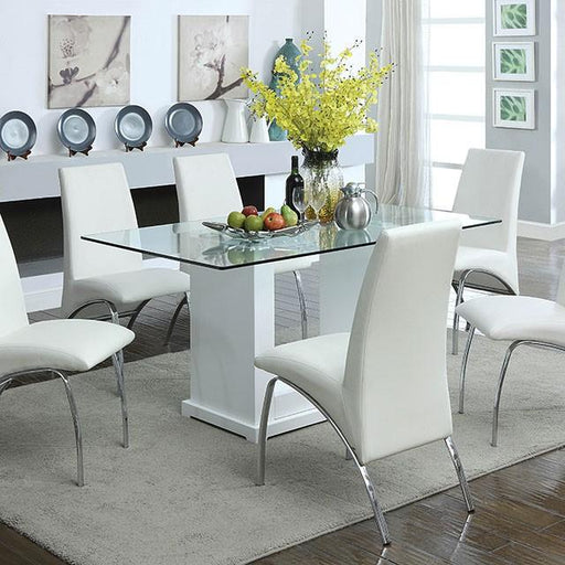 Eva 7 Pc Dining Table Set - Visions in Furniture (La Mirada, CA)