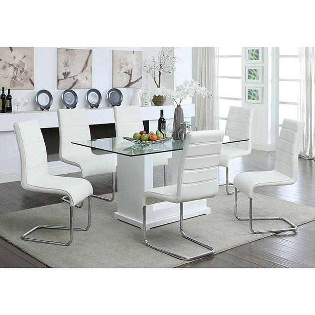 Eva 7 Pc Dining Table Set - Visions in Furniture (La Mirada, CA)