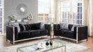 EVADNE Chair w/ Pillow, Black - Visions in Furniture (La Mirada, CA)