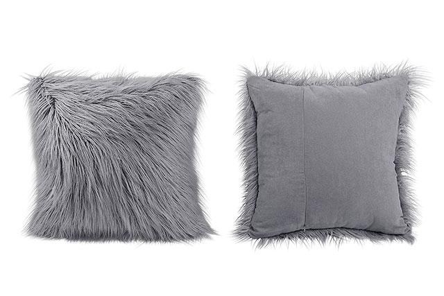EVADNE Loveseat w/ Pillows, Black - Visions in Furniture (La Mirada, CA)