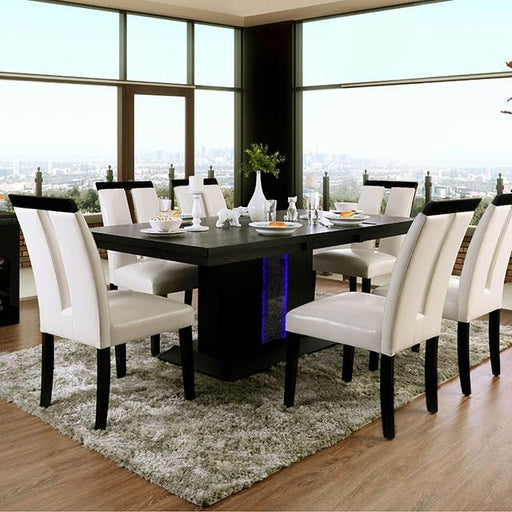 Evangeline Black/Beige Dining Table - Visions in Furniture (La Mirada, CA)