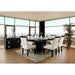 Evangeline Black/Beige Dining Table - Visions in Furniture (La Mirada, CA)