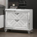 EMMELINE Night Stand w/ USB, White - Visions in Furniture (La Mirada, CA)