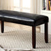 EMMONS I Dark Cherry/Espresso Bench - Visions in Furniture (La Mirada, CA)