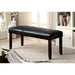 EMMONS I Dark Cherry/Espresso Bench - Visions in Furniture (La Mirada, CA)