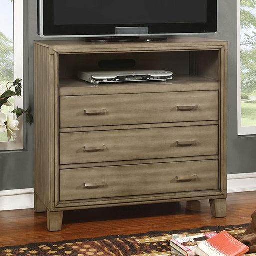 ENRICO I Gray Media Chest - Visions in Furniture (La Mirada, CA)