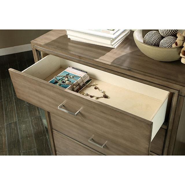 ENRICO I Gray Media Chest - Visions in Furniture (La Mirada, CA)