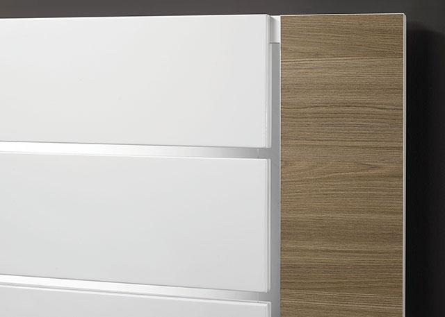ERLANGEN Cal.King & E.King Bed, White/Natural - Visions in Furniture (La Mirada, CA)