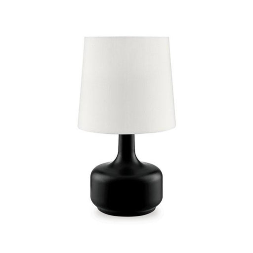 Farah Black 17"H Matte Black Table Lamp - Visions in Furniture (La Mirada, CA)