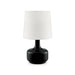 Farah Black 17"H Matte Black Table Lamp - Visions in Furniture (La Mirada, CA)