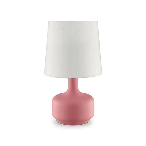 Farah Pink 17"H Matte Pink Table Lamp - Visions in Furniture (La Mirada, CA)