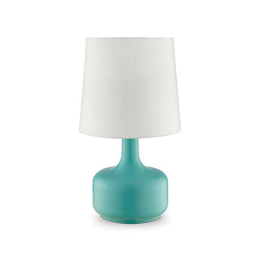 Farah Teal 17"H Matte Teal Table Lamp - Visions in Furniture (La Mirada, CA)
