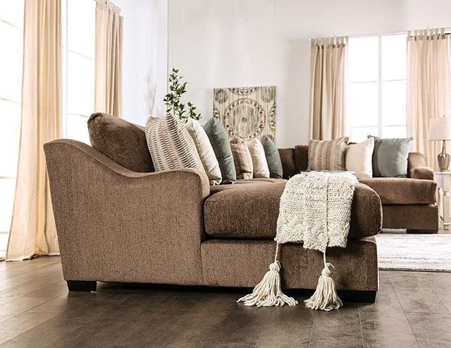 FARRINGDON Sectional, Brown - Visions in Furniture (La Mirada, CA)