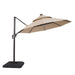 Fera 10 Ft Round Umbrella w/ LED Bulb + 37" Large Base - Visions in Furniture (La Mirada, CA)