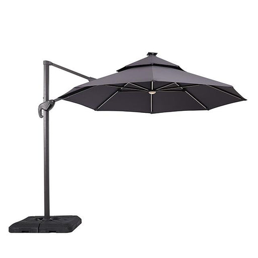 Xico 8 Ft Square Umbrella w/ Double Top w/ LED Light + 37" Large Base - Visions in Furniture (La Mirada, CA)