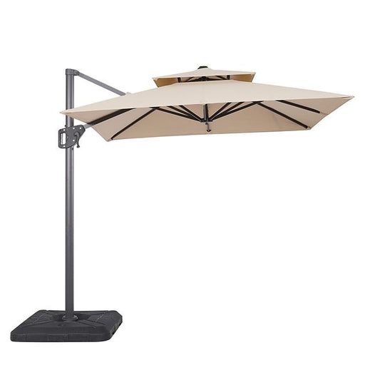 Fida 8 Ft Square Umbrella w/ Double Top + 37" Large Base - Visions in Furniture (La Mirada, CA)