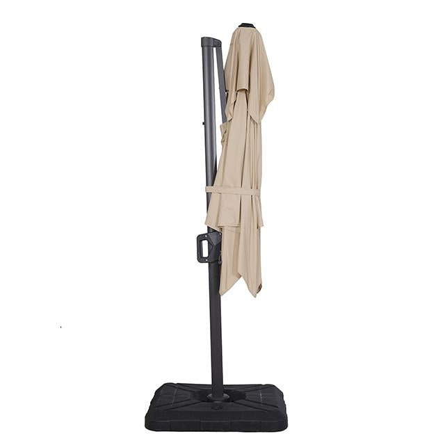 Fida 8 Ft Square Umbrella w/ Double Top + 37" Large Base - Visions in Furniture (La Mirada, CA)