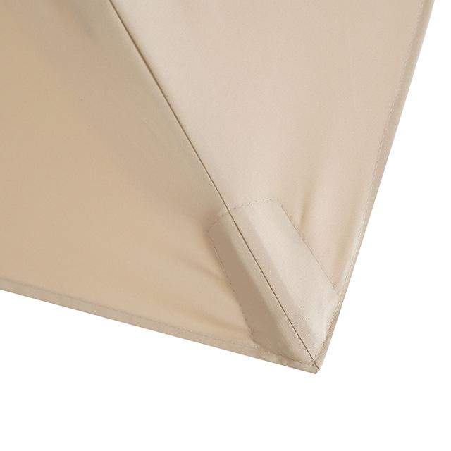 Fida 8 Ft Square Umbrella w/ Double Top + 37" Large Base - Visions in Furniture (La Mirada, CA)