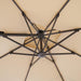 Fida 8 Ft Square Umbrella w/ Double Top + 37" Large Base - Visions in Furniture (La Mirada, CA)