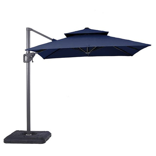 Fida 8 Ft Square Umbrella w/ Double Top + 37" Large Base - Visions in Furniture (La Mirada, CA)