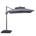 Fida 8 Ft Square Umbrella w/ Double Top + 37" Large Base - Visions in Furniture (La Mirada, CA)