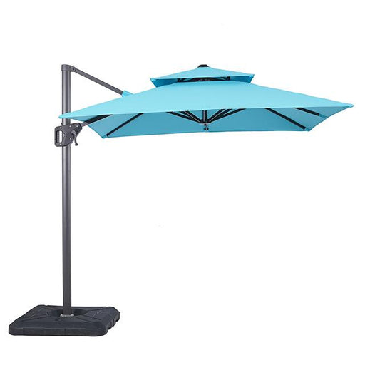 Fida 8 Ft Square Umbrella w/ Double Top + 37" Large Base - Visions in Furniture (La Mirada, CA)