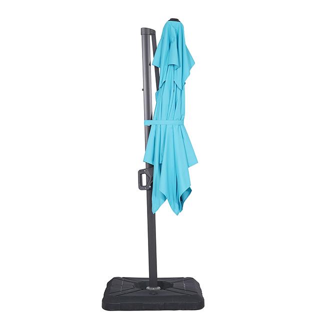 Fida 8 Ft Square Umbrella w/ Double Top + 37" Large Base - Visions in Furniture (La Mirada, CA)