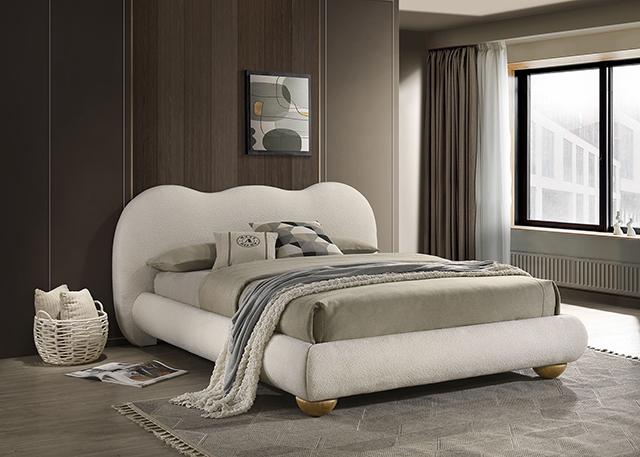 Finamore Bed White - Visions in Furniture (La Mirada, CA)