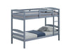 Finsbury Twin Twin Bunk Bed Espresso, Grey & White - Visions in Furniture (La Mirada, CA)