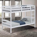 Finsbury Twin Twin Bunk Bed Espresso, Grey & White - Visions in Furniture (La Mirada, CA)