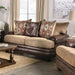 Fletcher Brown/Tan Love Seat - Visions in Furniture (La Mirada, CA)