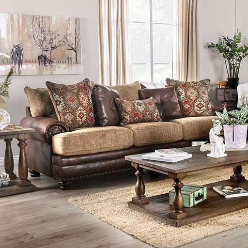 Fletcher Brown/Tan Sofa - Visions in Furniture (La Mirada, CA)