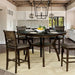 Flick Rustic Oak Counter Ht. Table - Visions in Furniture (La Mirada, CA)