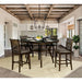 Flick Rustic Oak Counter Ht. Table - Visions in Furniture (La Mirada, CA)